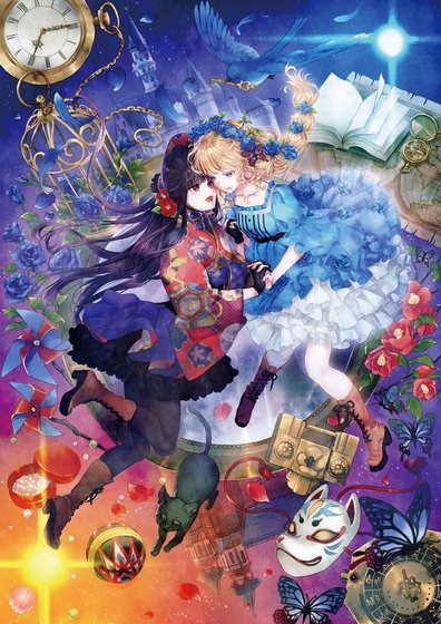 《薔薇和椿花》